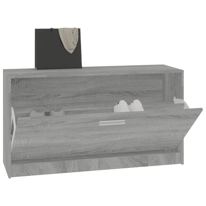 Scarpiera Grigio Sonoma 80x24x45 cm in Legno Multistrato 342645