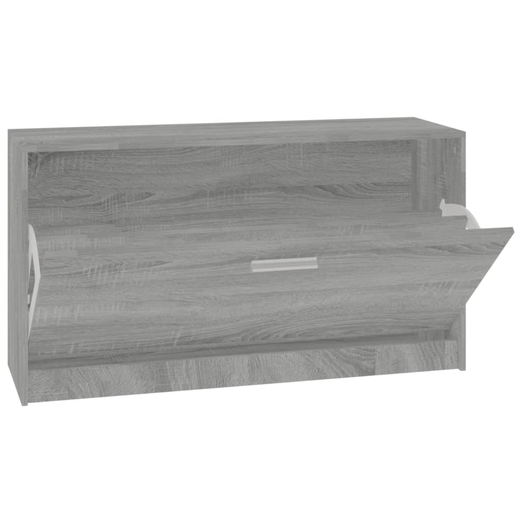 Scarpiera Grigio Sonoma 80x24x45 cm in Legno Multistrato 342645