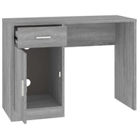 Scrivania Cassetto grigio sonoma 100x40x73cm Legno Multistrato 342657