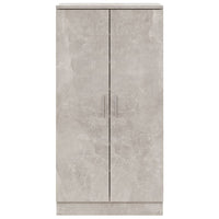 Scarpiera Grigio Cemento 55x35x108 cm in Legno Multistrato cod mxl 41059