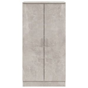 Scarpiera Grigio Cemento 55x35x108 cm in Legno Multistrato cod mxl 41059