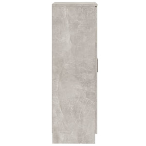 Scarpiera Grigio Cemento 55x35x108 cm in Legno Multistrato 342666