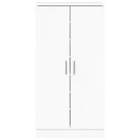 Scarpiera Bianco Lucido 55x35x108 cm in Legno Multistrato 342667