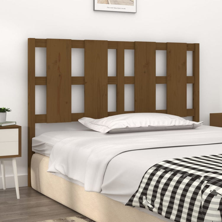 Testiera Letto Miele 145,5x4x100 cm in Legno Massello di Pino cod mxl 46421