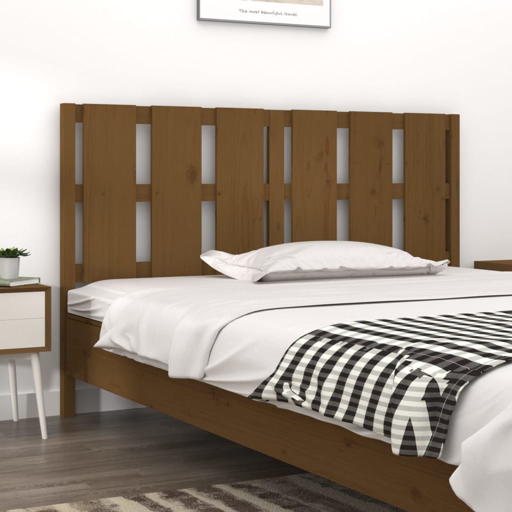 Testiera per Letto Miele 155,5x4x100 cm Legno Massello di Pino cod mxl 46402