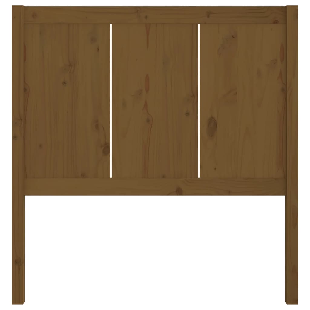 Testiera per Letto Miele 105,5x4x100 cm Legno Massello di Pino