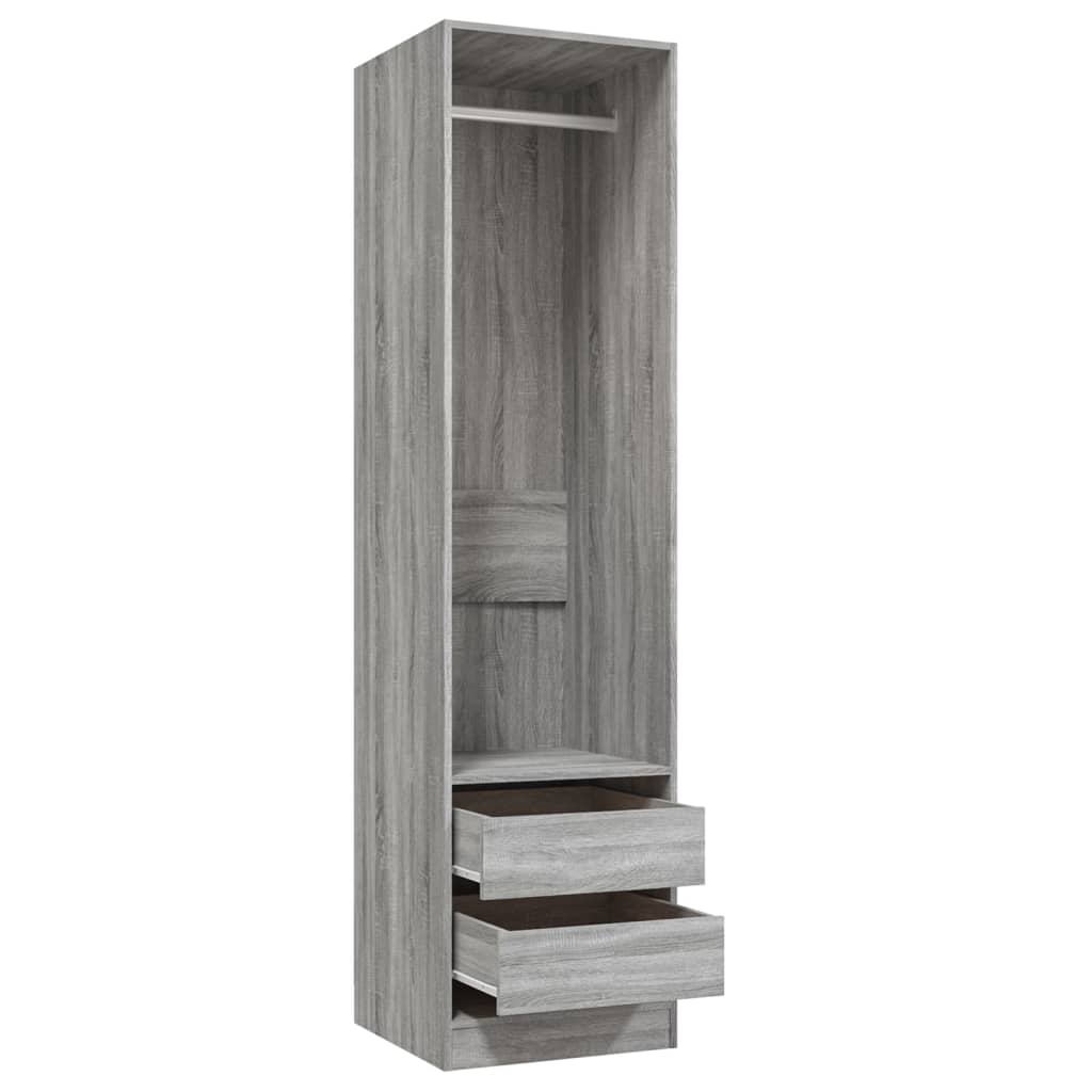 Armadio con Cassetti Grigio Sonoma 50x50x200 Legno Multistrato cod mxl 60258