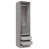 Armadio con Cassetti Grigio Sonoma 50x50x200 Legno Multistrato cod mxl 60258