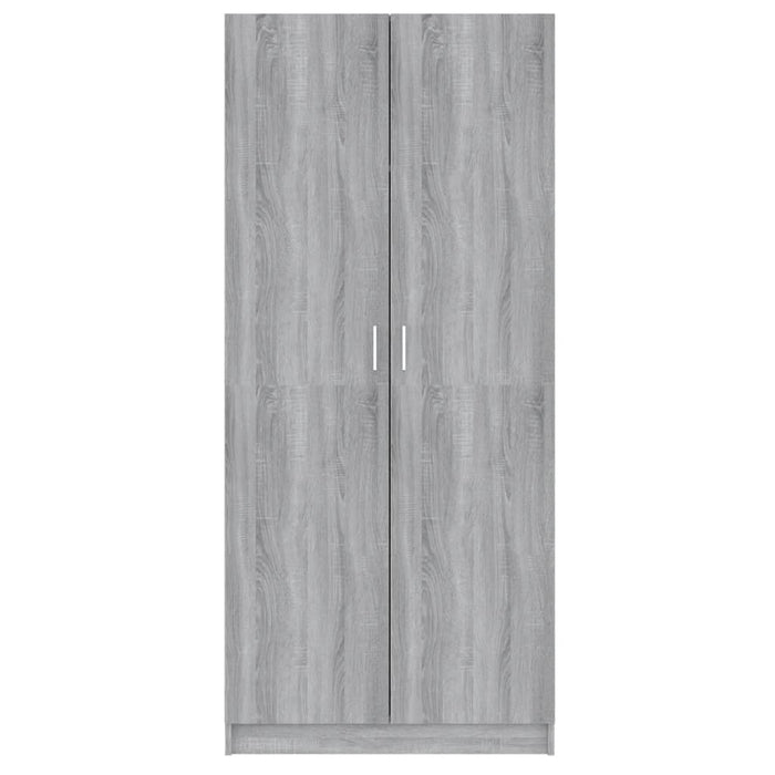 Armadio Grigio Sonoma 80x52x180 cm in Legno Multistrato cod mxl 77291