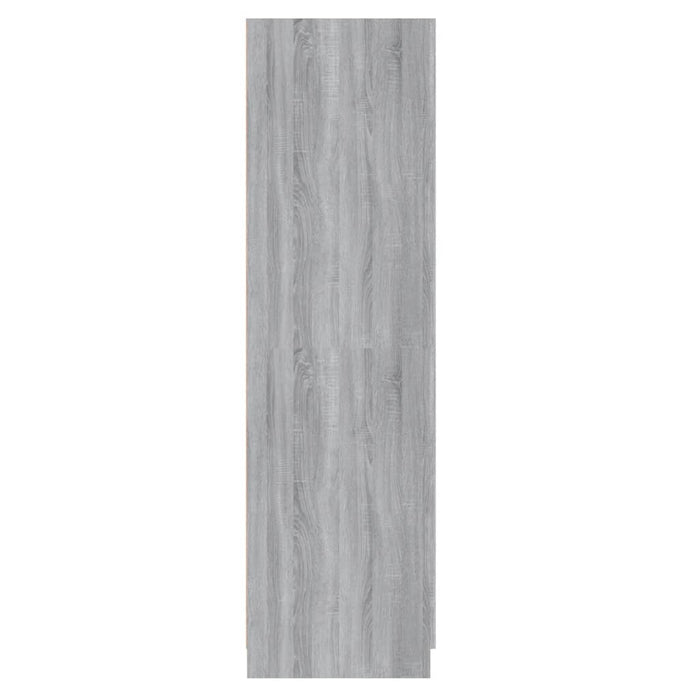 Armadio Grigio Sonoma 80x52x180 cm in Legno Multistrato 815352