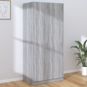 Armadio Grigio Sonoma 80x52x180 cm in Legno Multistrato 815352