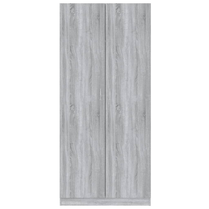 Armadio Grigio Sonoma 90x52x200 cm in Legno Multistrato cod mxl 65009