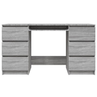 Scrivania Grigio Sonoma 140x50x77 cm in Legno Multistratocod mxl 103131