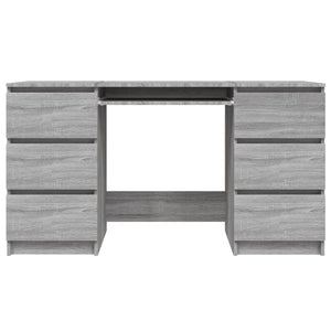 Scrivania Grigio Sonoma 140x50x77 cm in Legno Multistratocod mxl 103131