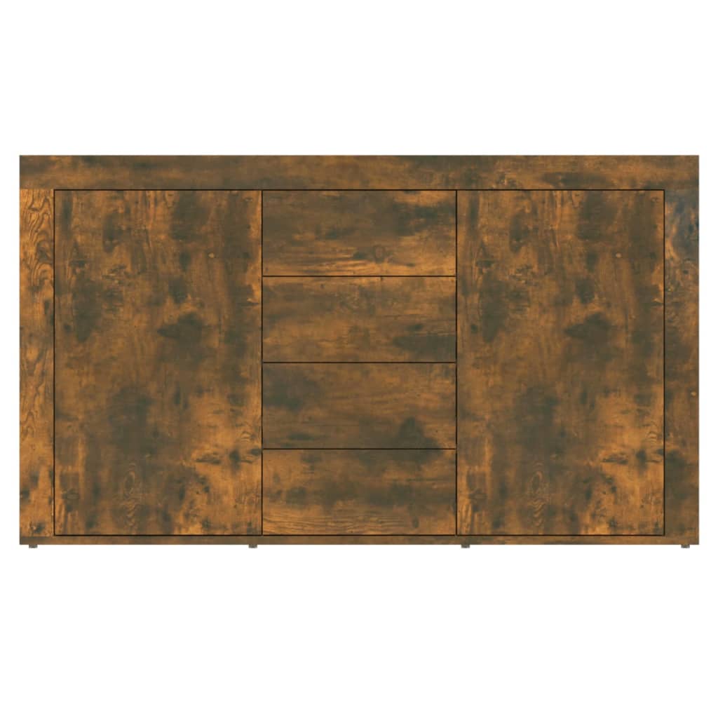 Credenza Rovere Fumo 120x36x69 cm in Legno Multistrato 815492