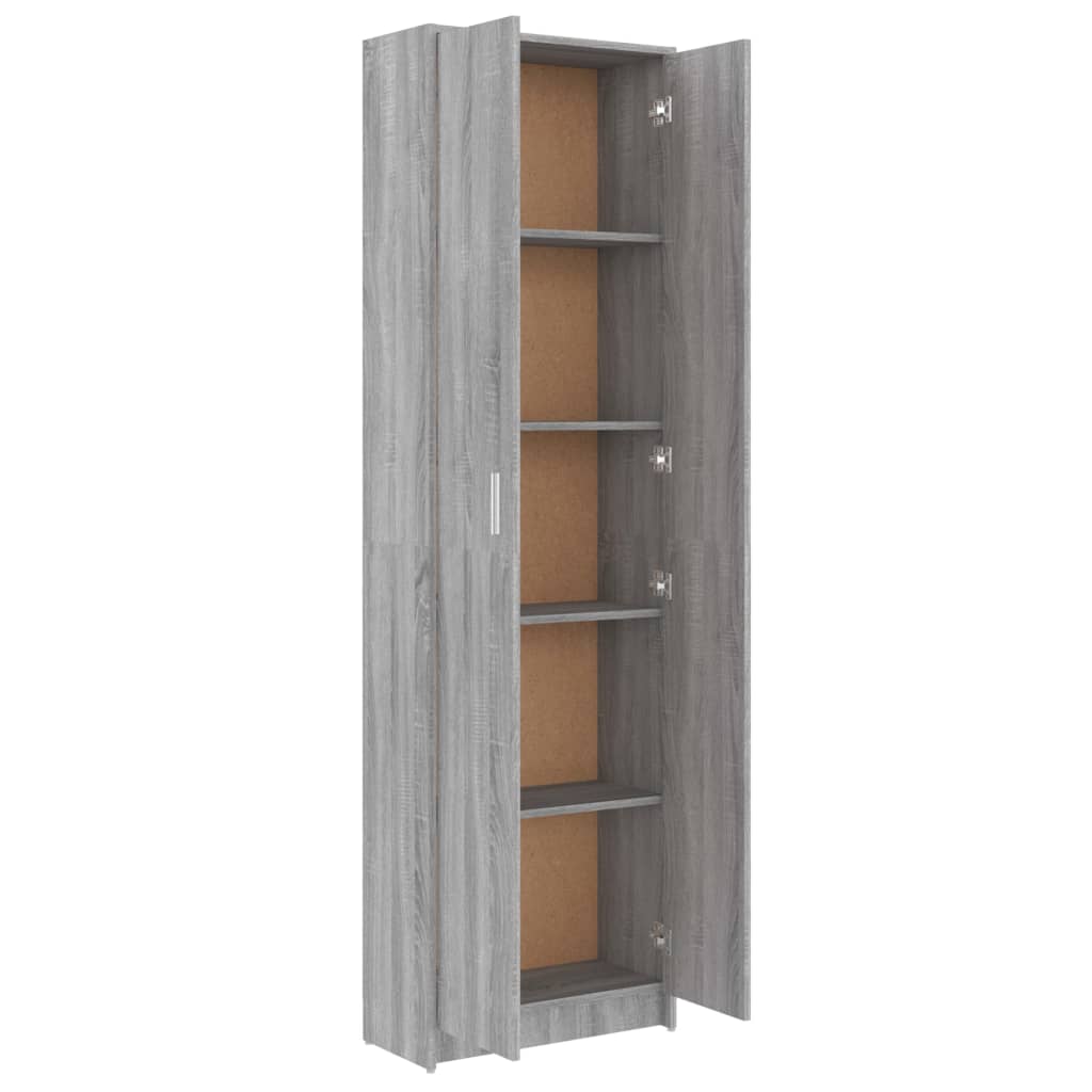 Armadio Corridoio Grigio Sonoma 55x25x189 cm Legno Multistrato 815517