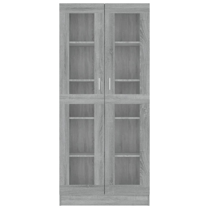 Mobile Vetrina Grigio Sonoma 82,5x30,5x185,5 Legno Multistrato cod mxl 14885