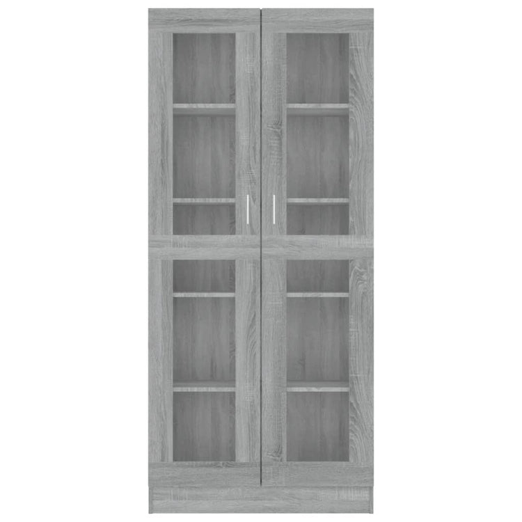 Mobile Vetrina Grigio Sonoma 82,5x30,5x185,5 Legno Multistrato cod mxl 14885