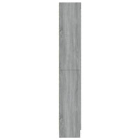 Mobile Vetrina Grigio Sonoma 82,5x30,5x185,5 Legno Multistrato cod mxl 14885