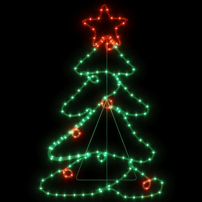 Figura Albero di Natale con 144 LED 88x56 cm