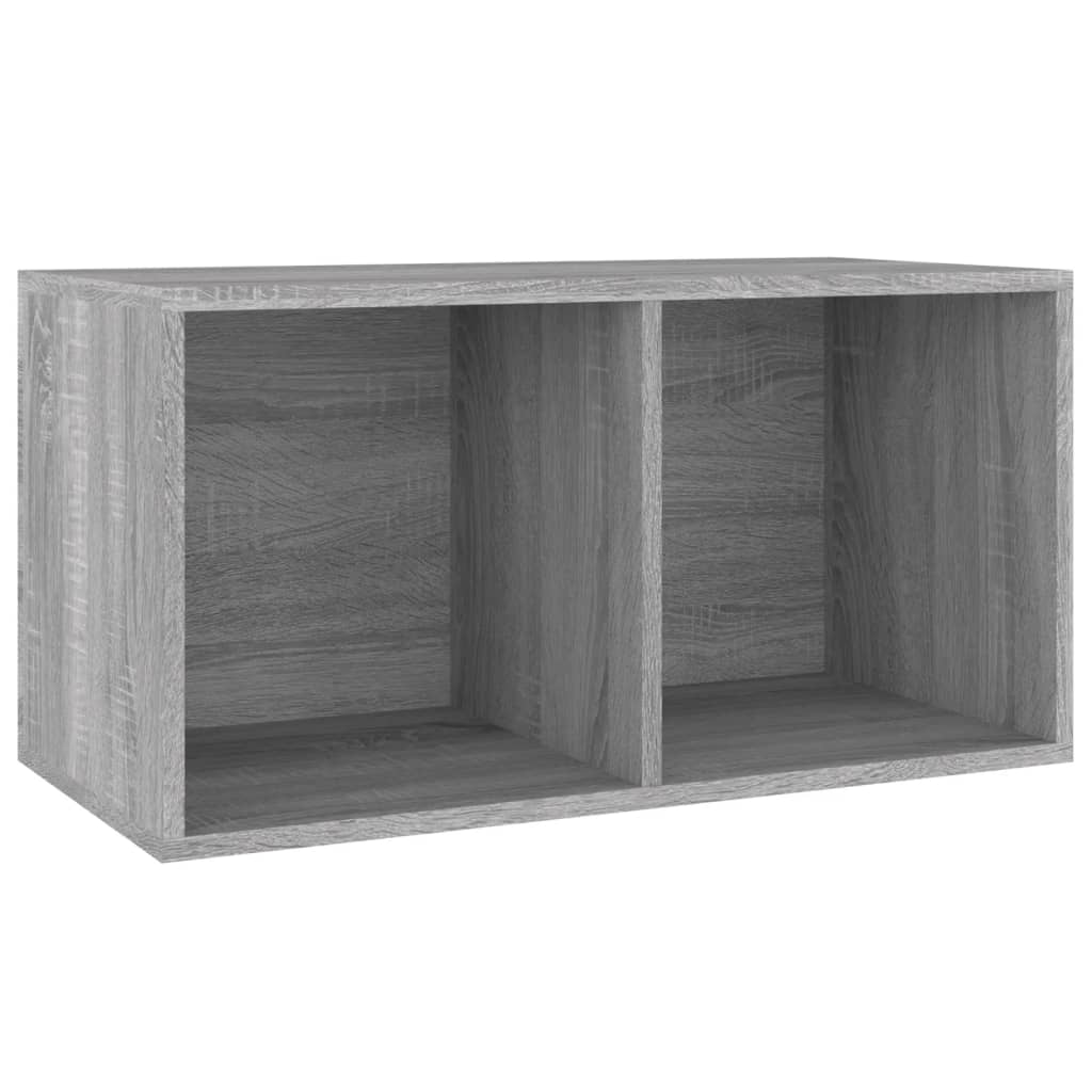 Contenitore Vinili Grigio Sonoma 71x34x36 cm Legno Multistrato cod mxl 77996