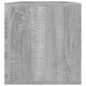 Contenitore Vinili Grigio Sonoma 71x34x36 cm Legno Multistrato cod mxl 77996