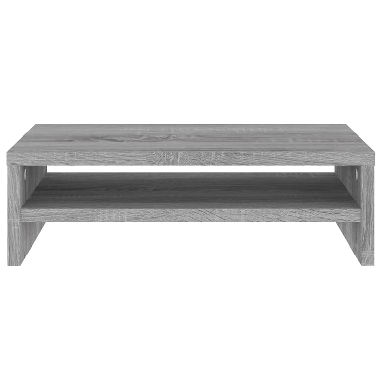 Supporto per Monitor Grigio Sonoma 42x24x13cm Legno Multistrato