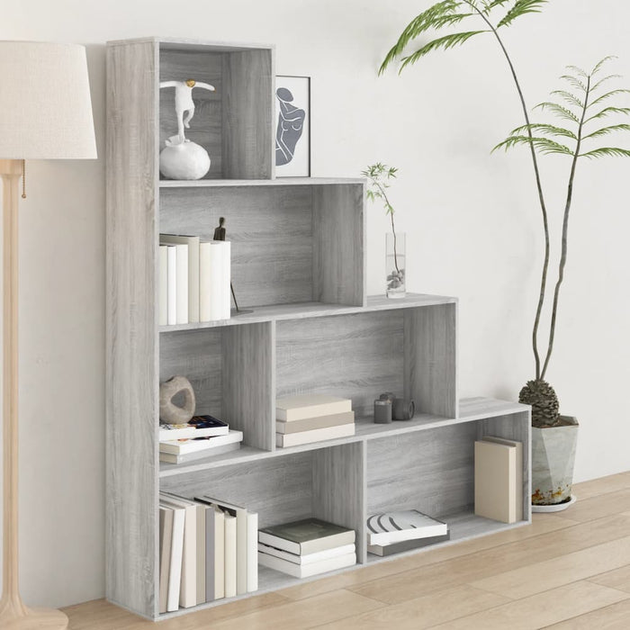 Libreria Grigio Sonoma 155x24x160 cm cod mxl 15046