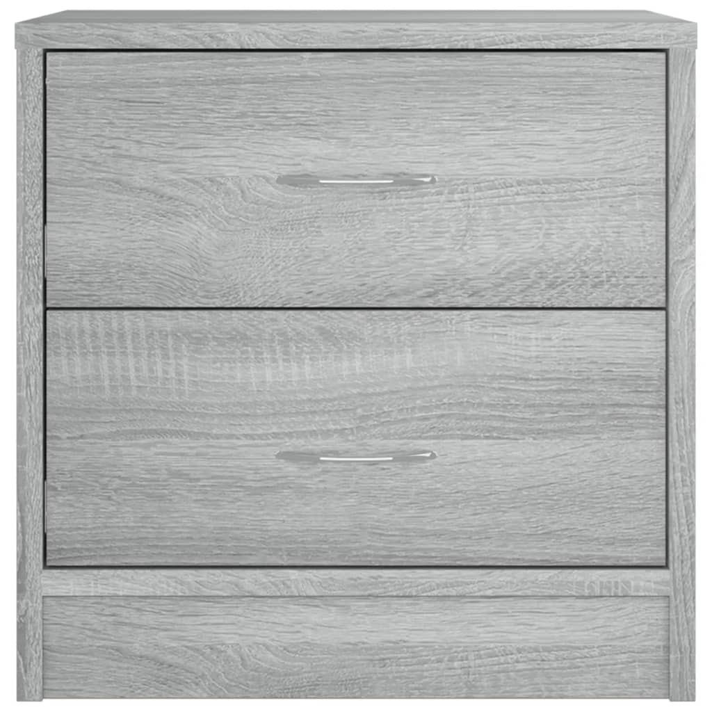 Comodini Grigio Sonoma 2pz 40x30x40 cm in Legno Ingegnerizzato cod mxl 52060