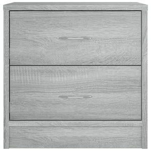 Comodini Grigio Sonoma 2pz 40x30x40 cm in Legno Ingegnerizzato cod mxl 52060