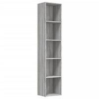 Libreria Grigio Sonoma 40x30x189 cm in Legno Multistrato 815436