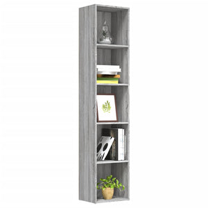 Libreria Grigio Sonoma 40x30x189 cm in Legno Multistrato 815436