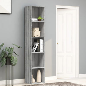 Libreria Grigio Sonoma 40x30x189 cm in Legno Multistrato 815436