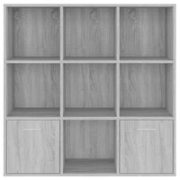 Libreria Grigio Sonoma 98x30x98 cm cod mxl 5890