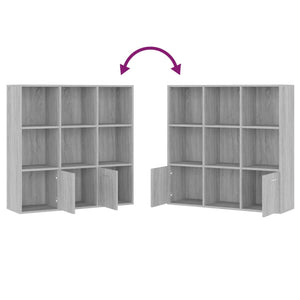 Libreria Grigio Sonoma 98x30x98 cm cod mxl 5890