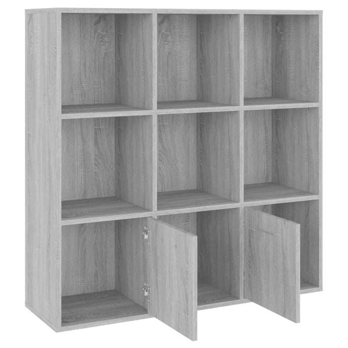 Libreria Grigio Sonoma 98x30x98 cm cod mxl 5890