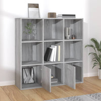 Libreria Grigio Sonoma 98x30x98 cm cod mxl 5890