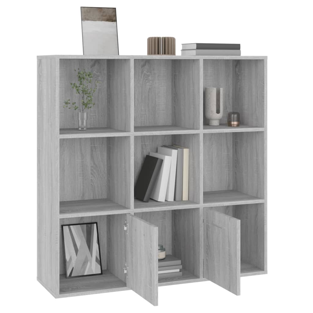 Libreria Grigio Sonoma 98x30x98 cm cod mxl 5890