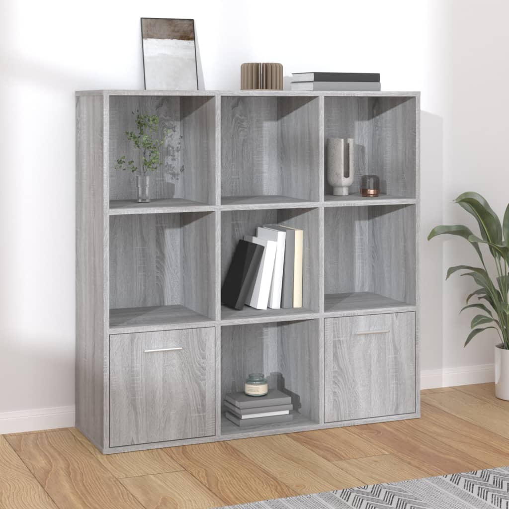 Libreria Grigio Sonoma 98x30x98 cm cod mxl 5890