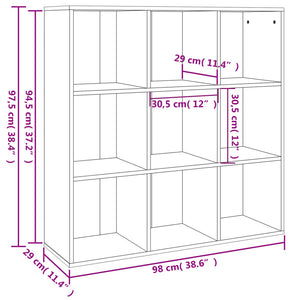 Libreria Rovere Fumo 98x30x98 cm cod mxl 18120