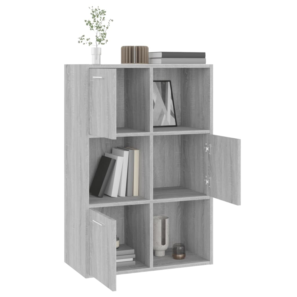 Mobile Contenitore Grigio Sonoma 60x29,5x90 cm 815454