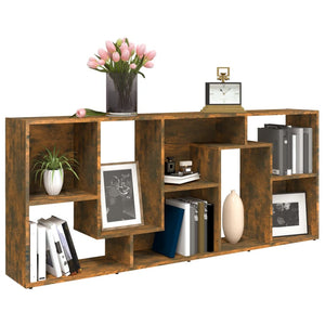 Libreria Rovere Fumo 67x24x161 cm in Legno Multistrato 815501