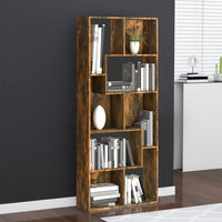 Libreria Rovere Fumo 67x24x161 cm in Legno Multistrato 815501