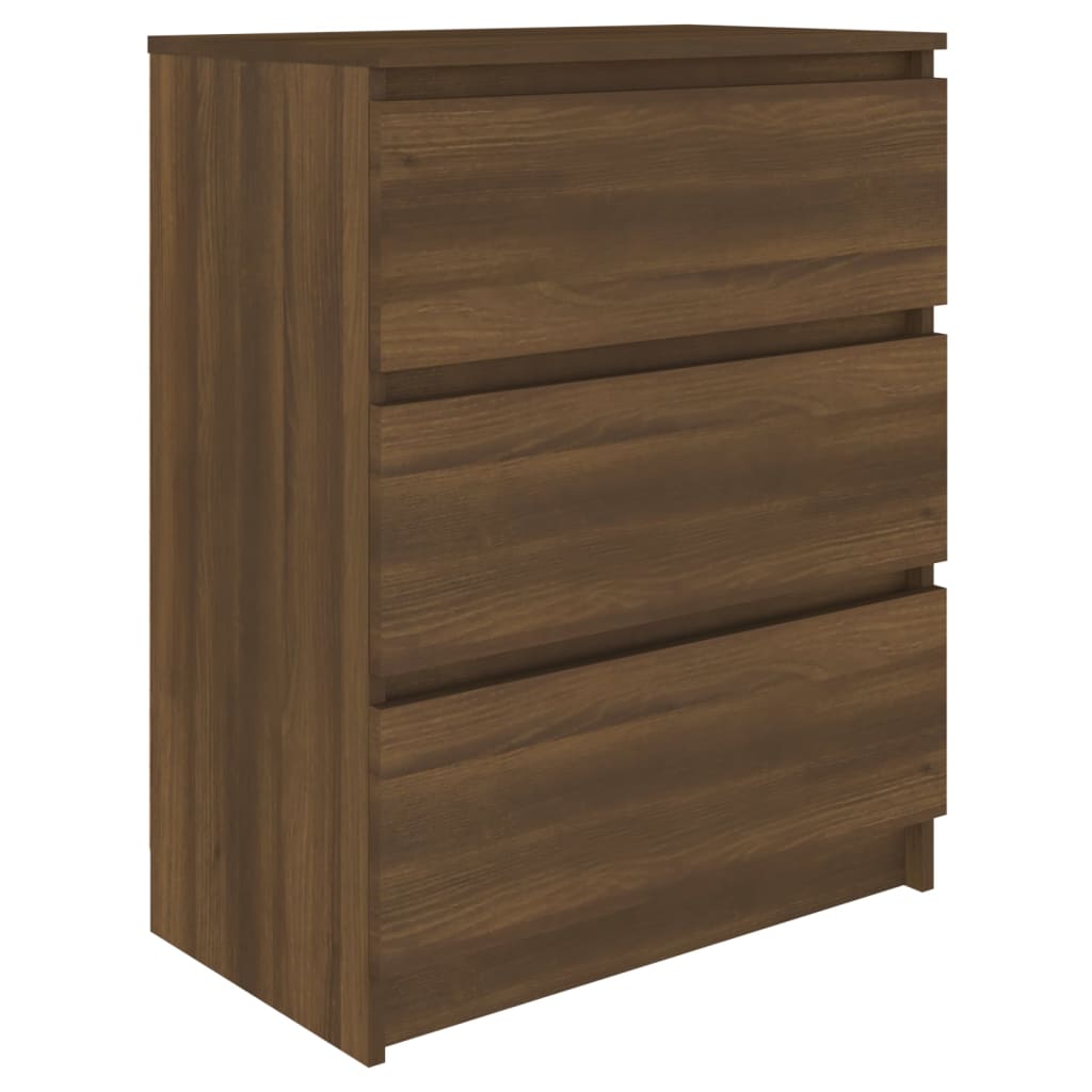 Credenza Rovere Marrone 60x35x76 cm in Legno Ingegnerizzato cod mxl 13010