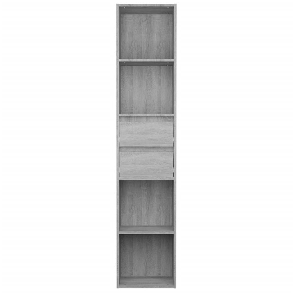 Libreria Grigio Sonoma 36x30x171 cm in Legno Multistrato cod mxl 12993