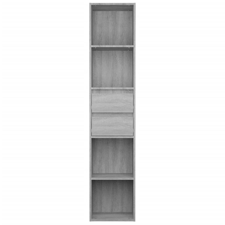 Libreria Grigio Sonoma 36x30x171 cm in Legno Multistrato cod mxl 12993