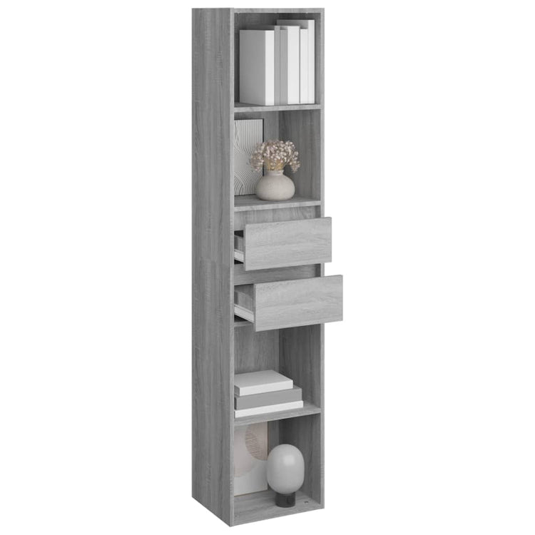 Libreria Grigio Sonoma 36x30x171 cm in Legno Multistrato cod mxl 12993