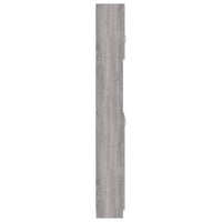 Armadietto Bagno Grigio Sonoma 32x25,5x190 cm Legno Multistrato cod mxl 11977