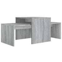 Set di Tavolini Grigio Sonoma 100x48x40 cm Legno Multistrato cod mxl 12604