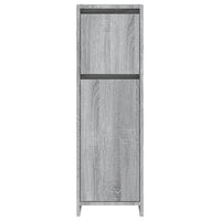 Armadietto Bagno Grigio Sonoma 30x30x95 cm in Legno Multistrato cod mxl 13267